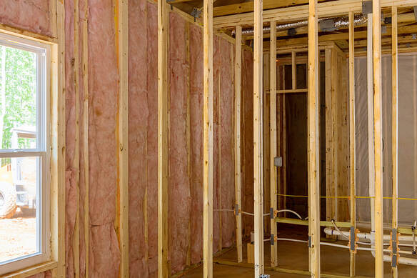 In Hartford, CT, a house wall was insulated.